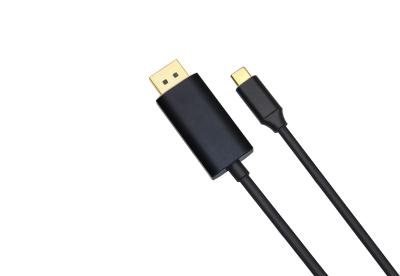 China tipo C de la placa de oro 24k USB a cable compatible 4k del rayo 3 del adaptador del DP en venta