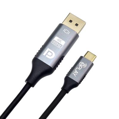 China 21.6Gbps 4K 60HZ Thunderbolt 3 To Displayport Compatible Type C To DP Cord for sale