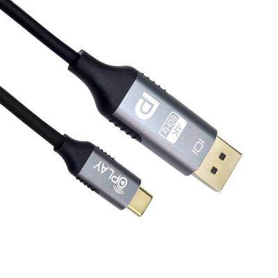 China USB Type C To DisplayPort Cable 4K 60HZ Type C To DP Cord for sale