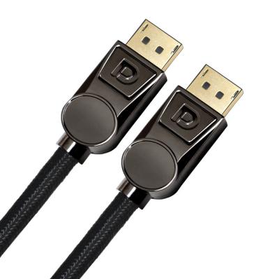 China Zinc Alloy Displayport 1.4 8k Male To Male Cable Ethernet 4K 120Hz  dp1.4 cable for sale