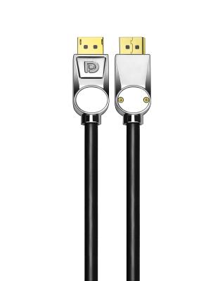 China 8K 60Hz 4K 120Hz Display Port Cable Zinc Alloy Dp 1.4 Male To Male Ethernet for sale