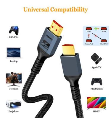 China 60hz Dp 1.2 4K Display Port Cable Ultra HD Display Port Cable For Gaming Monitor for sale