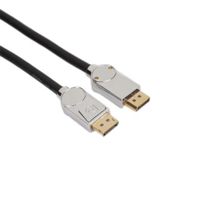 China Cubra con cinc al varón del DP 1,4 de la aleación al cable masculino de Ethernet 8K 60Hz 4K 120Hz Displayport de la ayuda en venta