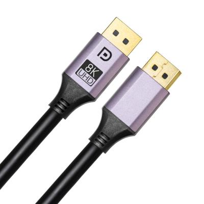 China Displayport 1.4 Video Audio Cable Male To Male 8k 4k 60hz 120hz Dp Cable for sale
