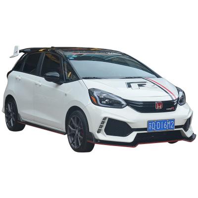 China 2018-2021 Honda Fit Carbon Fiber Front Bumper Lips Guard Body Kit 3Pcs for sale
