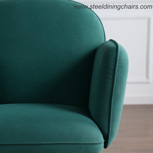 Quality 840mm 890mm Woolen Fabric Upholstered Restaurant Chairs For Coffee Shop for sale