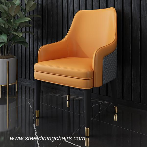 Quality 970mm Metal Upholstered Dining Chair for sale
