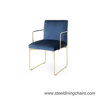 China 520mm 780mm Metal Upholstered Dining Chairs for sale