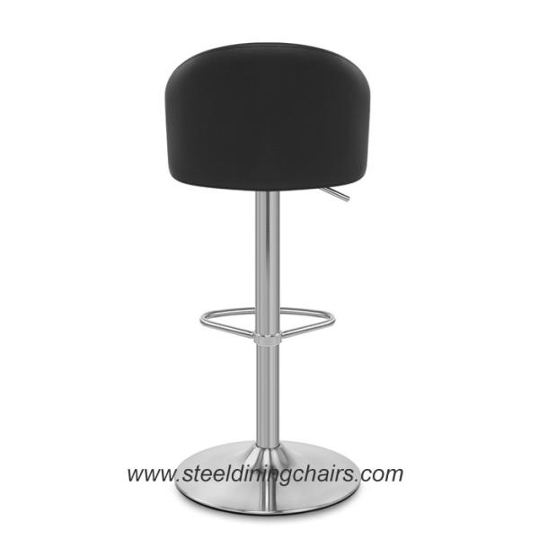 Quality Adjustable Club Brushed Kitchen Swivel 40cm 76cm Pu Leather Bar Stools for sale