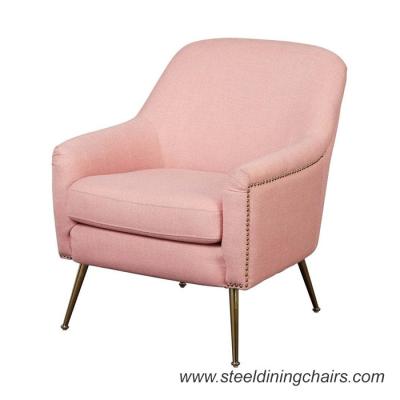 China Stainless Steel Leg Hotel Upholstered 860mm 760mm One Seater Armchair for sale