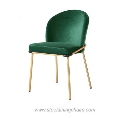 China 82CM Green Velvet Dining Chairs for sale