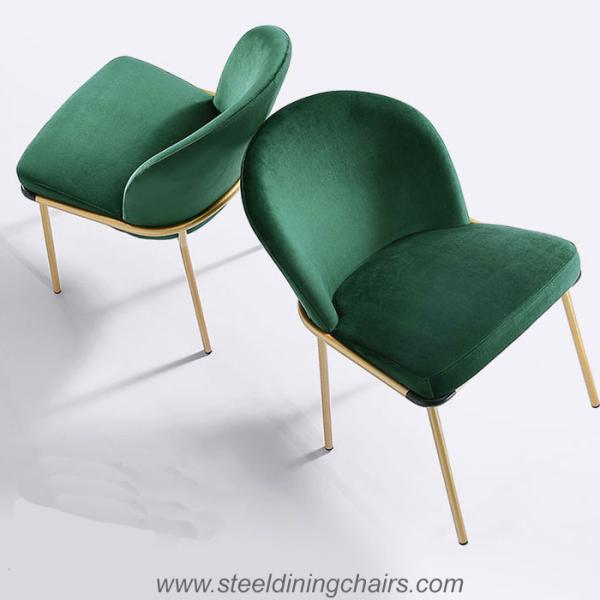 Quality 82CM Green Velvet Dining Chairs for sale