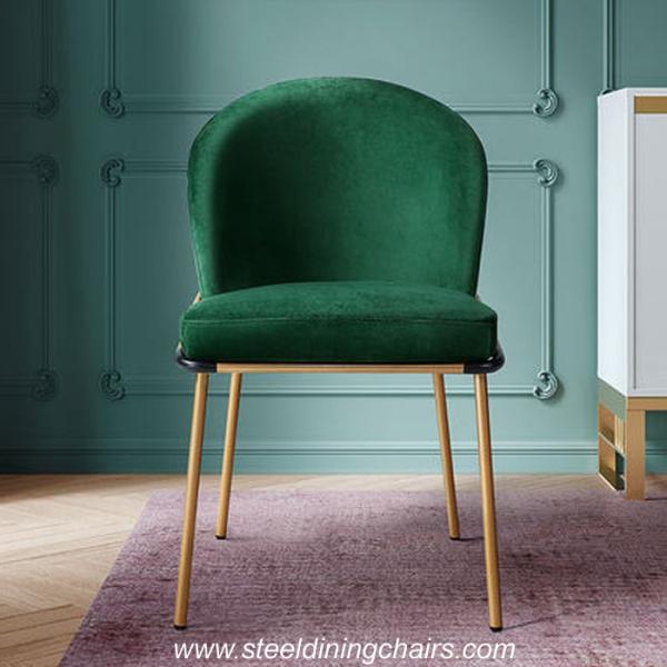 Quality 82CM Green Velvet Dining Chairs for sale