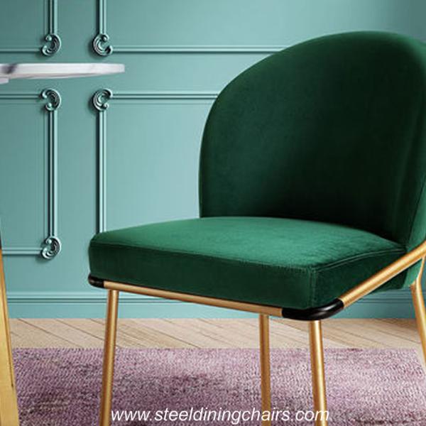Quality 82CM Green Velvet Dining Chairs for sale