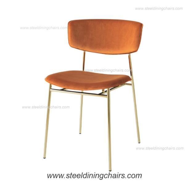 Quality Backrest Stainless Steel Dining Chairs for sale