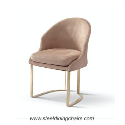 China Furniture Restaurant 52CM 90CM Stainless Steel Dining Chairs for sale