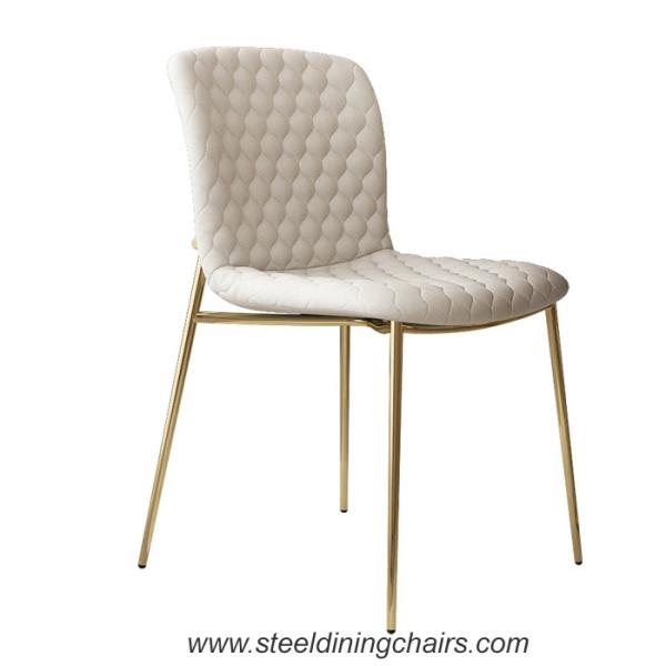 Quality Stainless Steel Restaurant Chairs With Metal Legs for sale