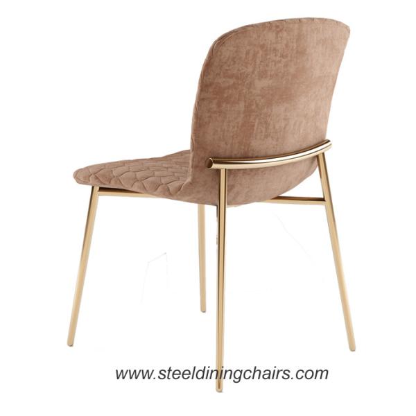 Quality Stainless Steel Restaurant Chairs With Metal Legs for sale