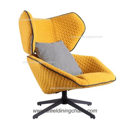 China Furniture Modern Nordic Contracted Iron Gray Swivel Armchair for sale