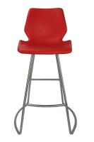 china Pu Leather Stainless Brushed Bar Stool BC-348 For Kitchen
