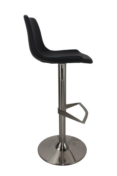 Quality SGS High End Brushed SS Pu Leather Bar Stool For Home for sale