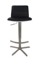 Quality Round T Footrest SGS Brushed Pu Leather Bar Stool for sale
