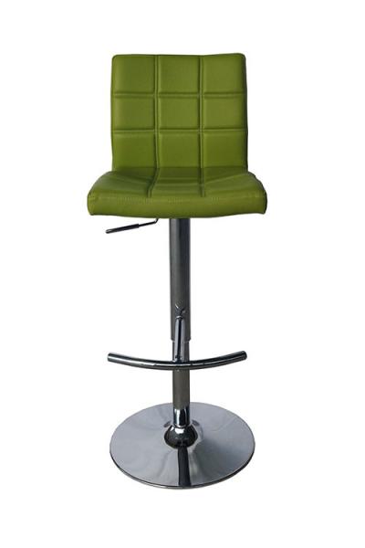 Quality Green Chrome 0.059CBM/CTN Faux Leather Bar Stool ODM for sale