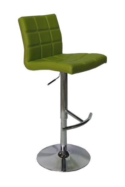 Quality Green Chrome 0.059CBM/CTN Faux Leather Bar Stool ODM for sale