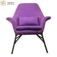Quality SGS Swivel Fabric 0.274CBM Metal One Seat Sofa 88*86*65 for sale