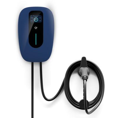 China RFID Public EV Charger 4G OCPP Commercial Car Charger Black for sale