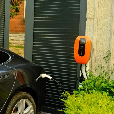 China WIFI Rapid EV Charging Point Orange CE For Commercial Use for sale