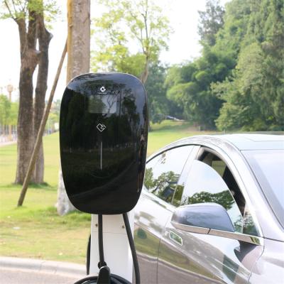 China 220V Electric Vehicle Charger 32A RFID Rapid EV Charger For Electric Cars for sale