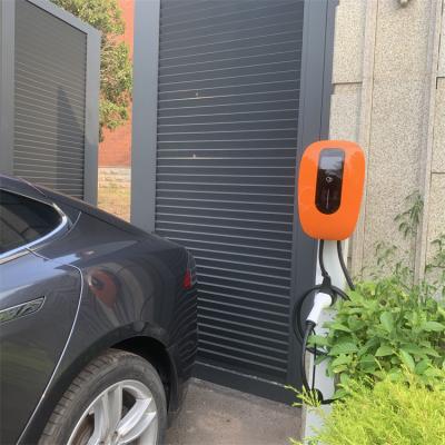 China 7kW EV Charging Pile 60Hz AC 1 Phase 220V Electric Vehicle Charge Point for sale