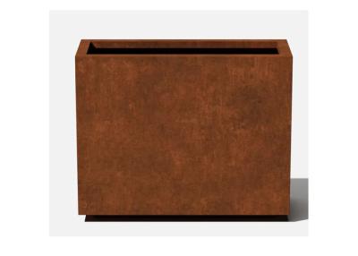 China Garden and Yard Corten Steel Long Box Planter for sale