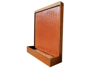 China Corten Steel Vertical Water Wall With LED Lights for sale