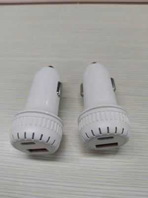 China 2 Port Type C USB Car Charger QC 3.0 PD Fast Charging Durable Car Charger for sale