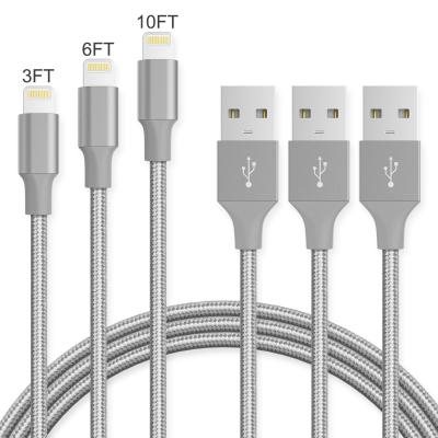 China Cable modificado para requisitos particulares del PVC TC Iphone USB del cable del relámpago de 5V 2.1A MFI en venta
