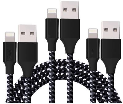 China material del PVC TC de la salida del cable 5V 2.1A del relámpago del 100cm USB Iphone en venta