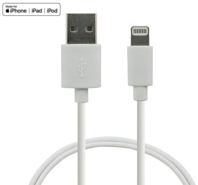 China Aluminium Shell MFI Lightning Cable 480Mbps Cellphone Charging USB To Lightning Cable for sale