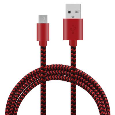 China Customized Nylon Braided Type C USB Cables Cell Phone 2A Fast Charging Cable for sale
