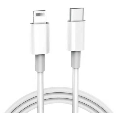 China White PVC 20w Lightning Cable Fast Charging Iphone To Type C Adapter for sale