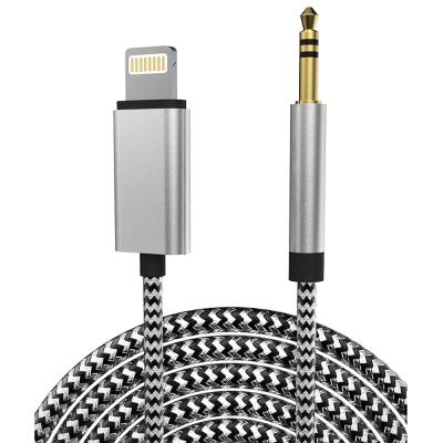China TPE Lightning To 3.5 Mm Audio Cable For Car Speaker Headphone Earphone for sale