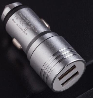 China Dual USB MFI Certified Car Charger QC3.0 Fast Charging DC5V 4.8A metal shell for sale