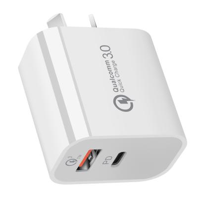 China 2 Port 18W PD Charger QC3.0 for sale