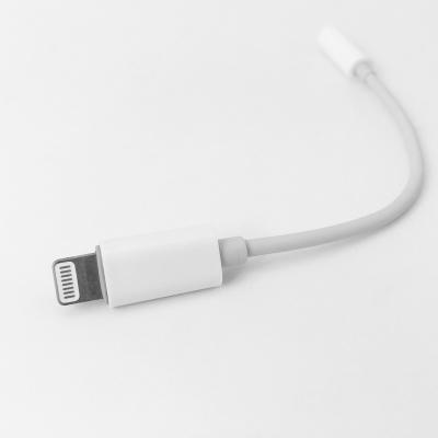 China Audio Lightning Iphone Aux Cord Connector White MFi PC ABS TPE for sale