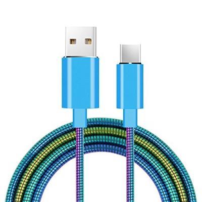 China 3FT USB To Type C Fast Charging Cable CE Metal Hose TC 5V 2.4A for sale