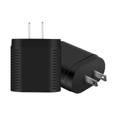 China Black White QC3.0 USB Wall Charger 5V 2A Dual USB Wall Charger Abs Shell for sale