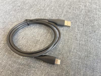 China Cabo de carregamento rápido material 5V 2.1A de USB do relâmpago do cabo do PVC Iphone à venda