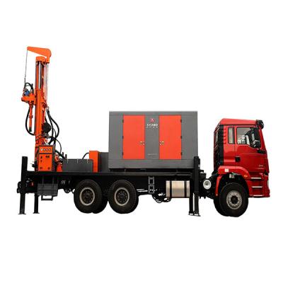 China 200m Depth Water Well Drilling Truck Carrying Vehicle 6x4 266HP Load Vehicle Engine for sale