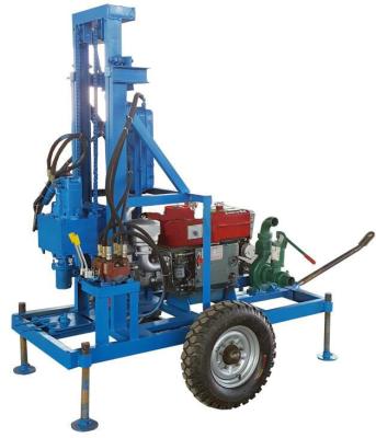 China 150m Depth Portable Well Drilling Rig 22Hp / 16.2Kw Diesel Motor Power for sale